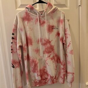 Maui and Sons Red Tie-Dye Hoodie